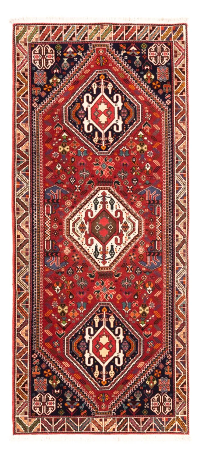 Ghashghai Teppich 80x200cm - Perserteppich - rot