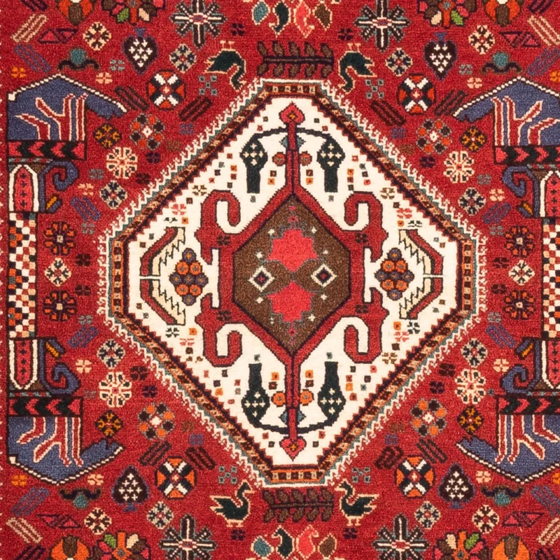 Ghashghai Teppich 80x200cm - Perserteppich - rot