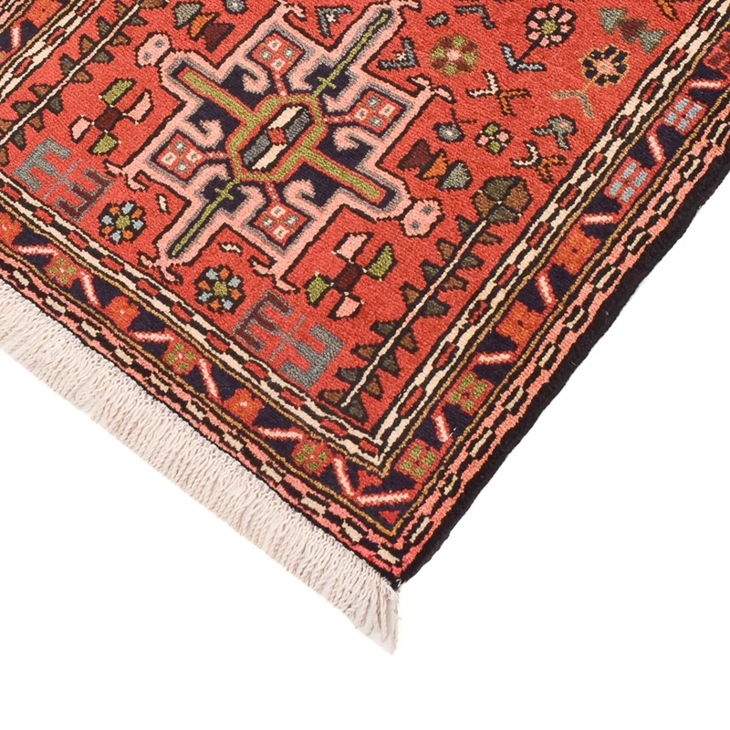 Qaraja Teppich 68x290cm - Perserteppich - hellrot