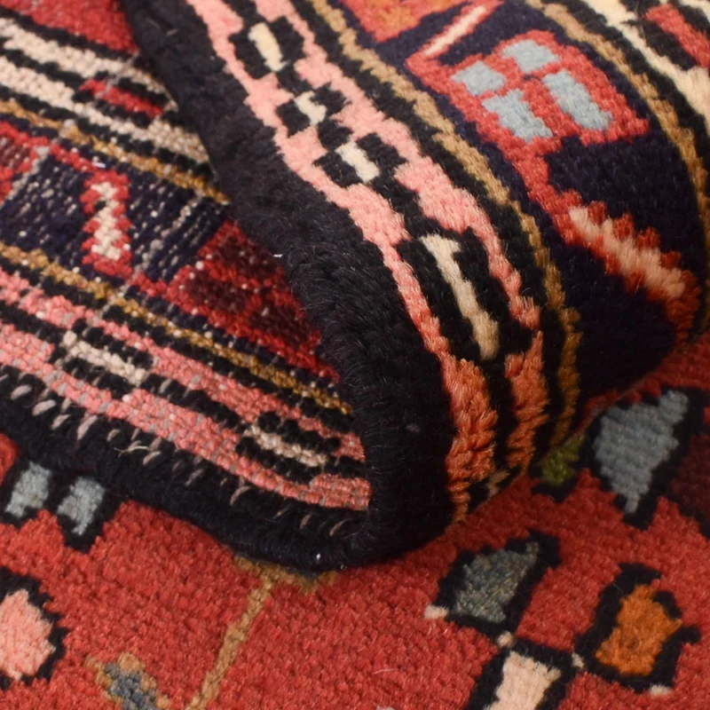 Qaraja Teppich 68x290cm - Perserteppich - hellrot