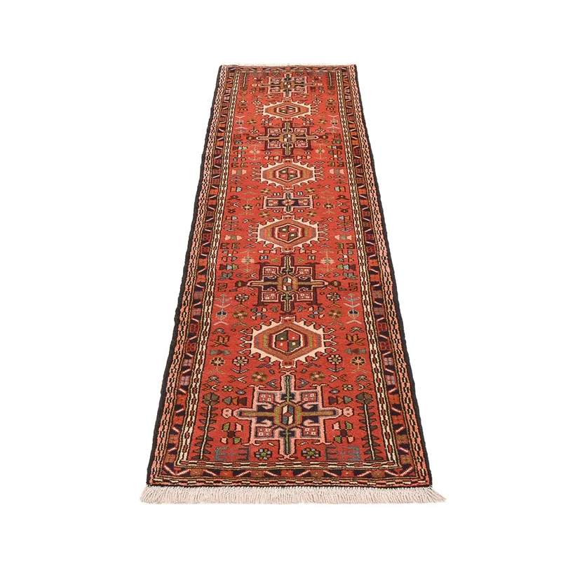 Qaraja Teppich 68x290cm - Perserteppich - hellrot