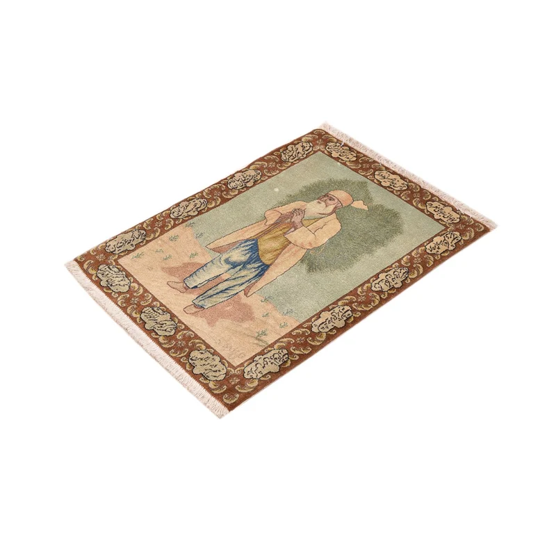 Täbriz - 50 Raj Teppich 56x73cm - Perserteppich - mehrfarbig