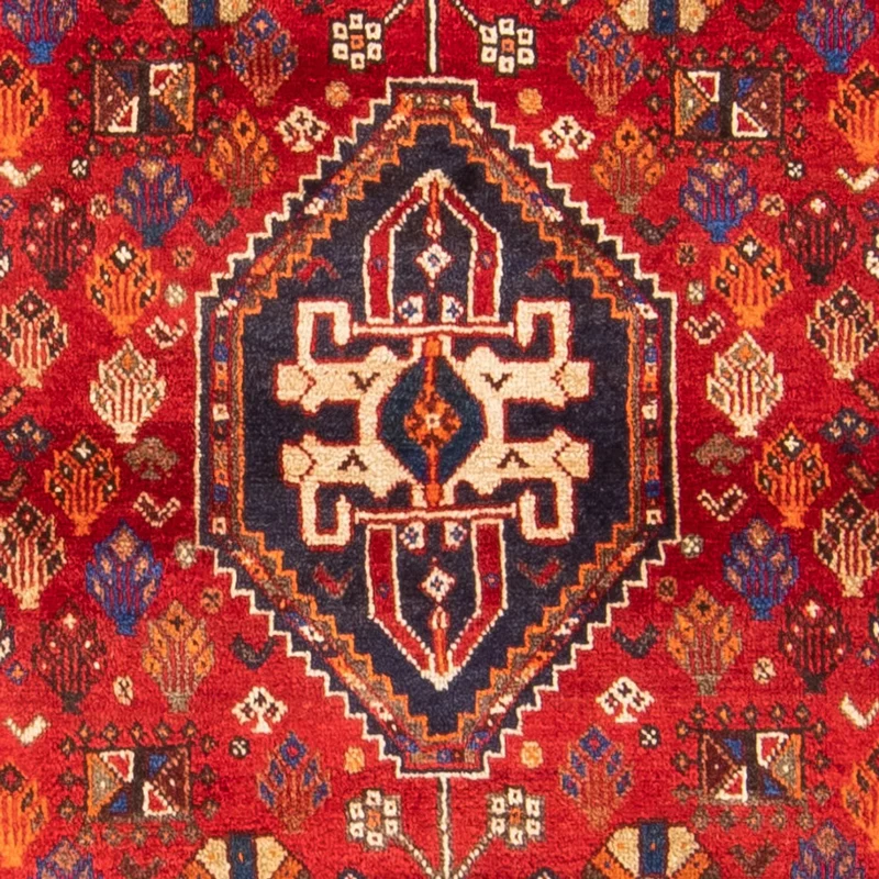Ghashghai Teppich 108x161cm - Perserteppich - rot