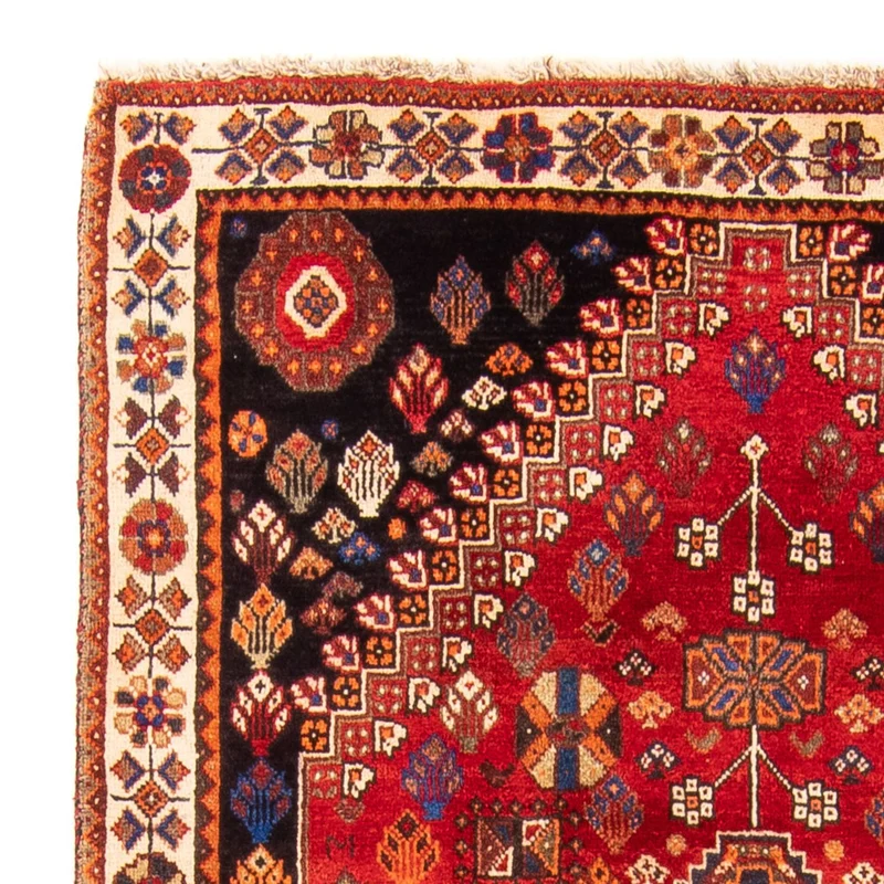 Ghashghai Teppich 108x161cm - Perserteppich - rot
