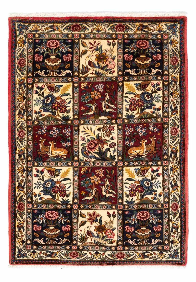 Bachtiar Teppich 103x148cm - Perserteppich - mehrfarbig