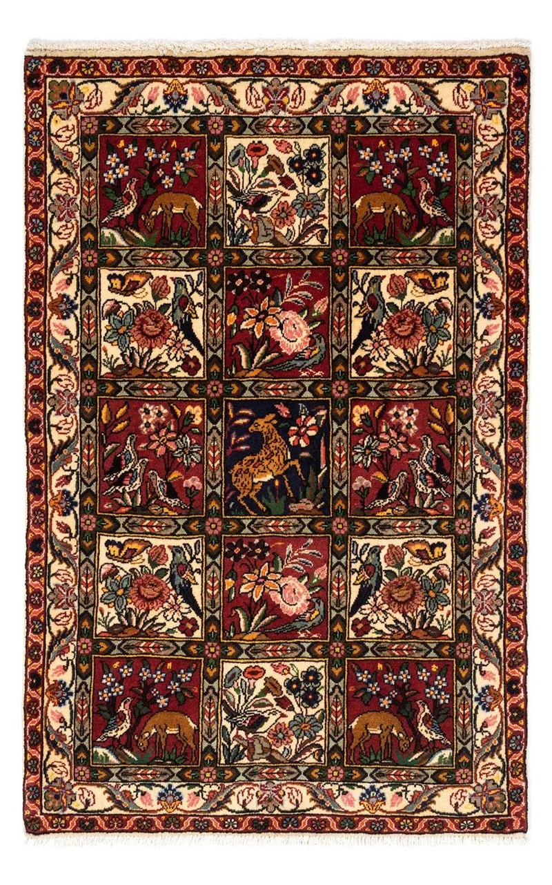 Bachtiar Teppich 100x150cm - Perserteppich - mehrfarbig