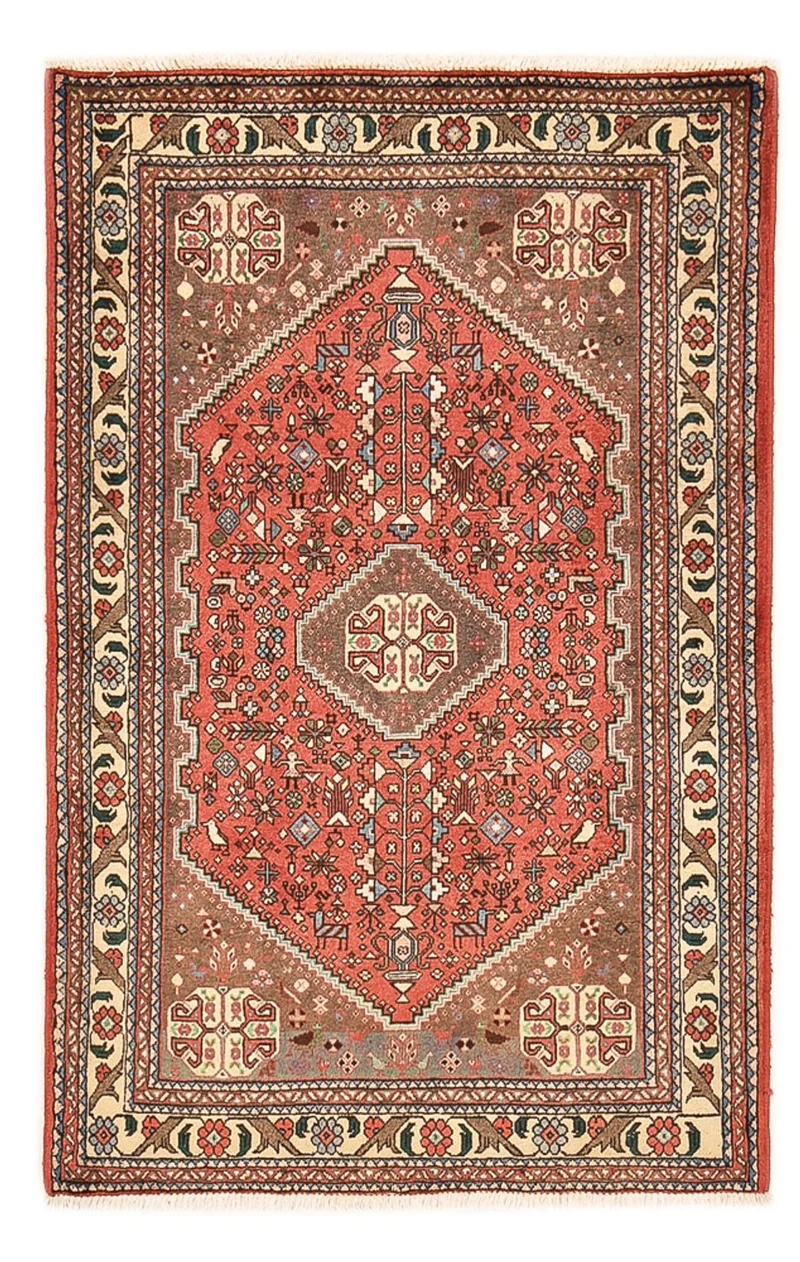 Abadeh Teppich 100x148cm - Perserteppich - rot