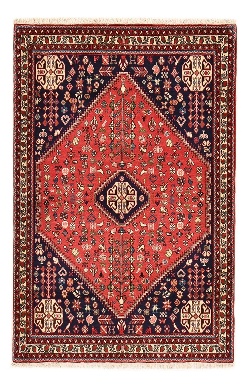 Abadeh Teppich 100x145cm - Perserteppich - rot