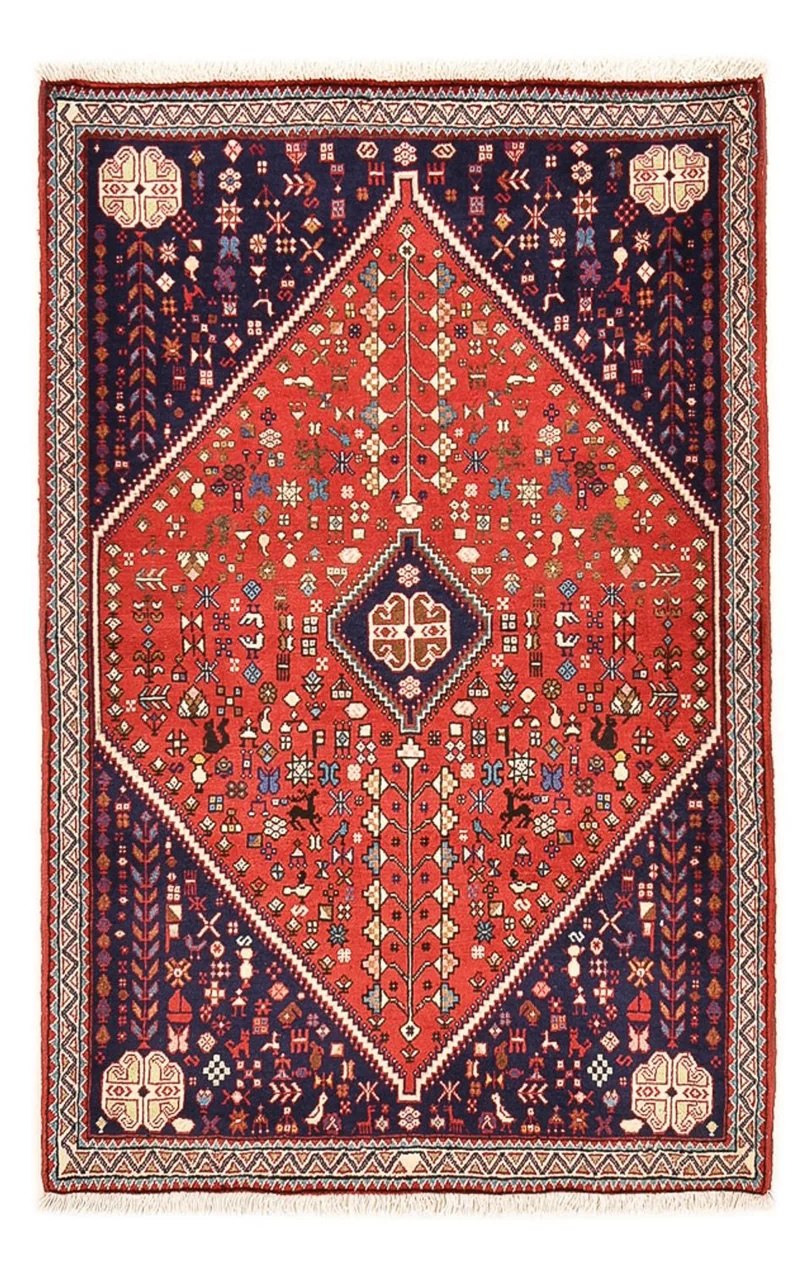 Abadeh Teppich 100x147cm - Perserteppich - rot