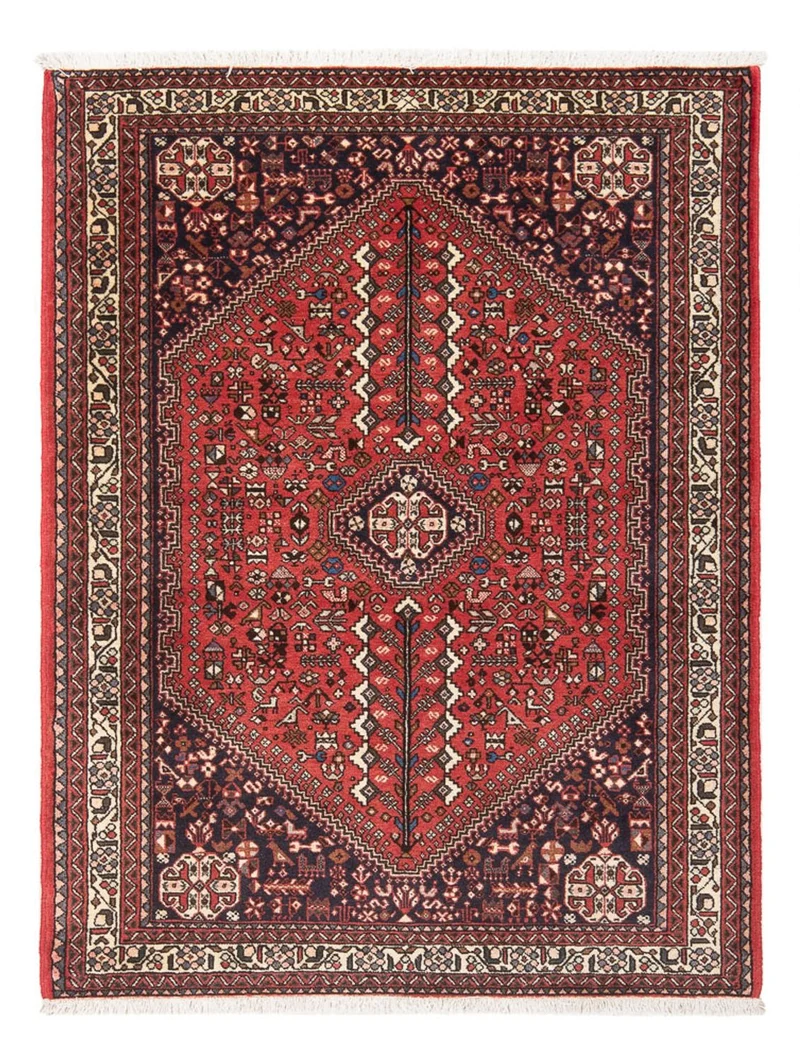 Abadeh Teppich 105x150cm - Perserteppich - rot