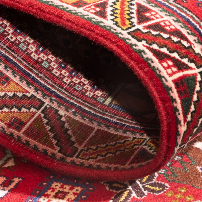 Ghashghai Teppich 75x150cm - Perserteppich - rot