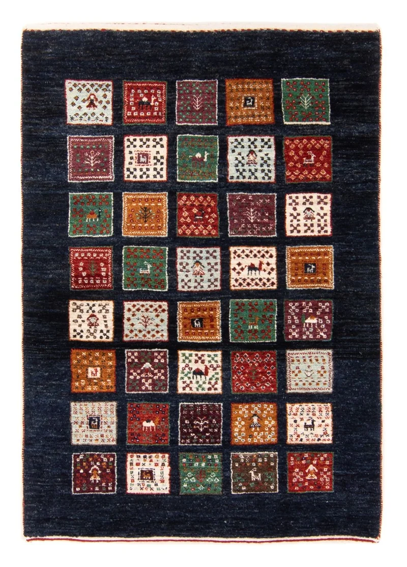 Loribaft Teppich Perser 87x120cm - Orientteppich - mehrfarbig