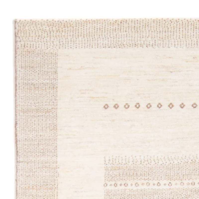 Gabbeh Persisch Teppich 100x151cm - Perserteppich Wollteppich - hellbeige