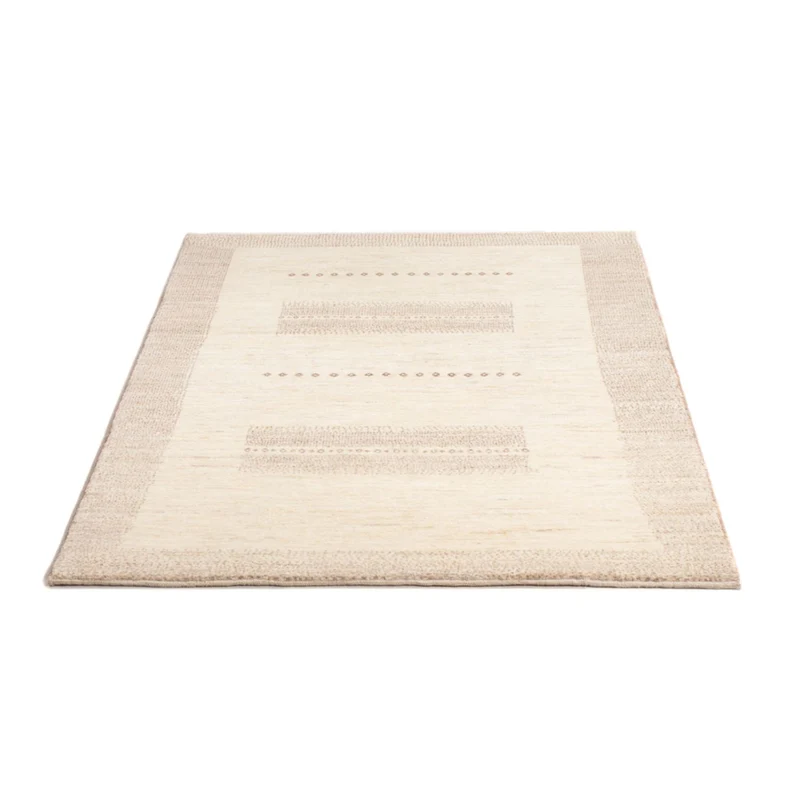 Gabbeh Persisch Teppich 100x151cm - Perserteppich Wollteppich - hellbeige