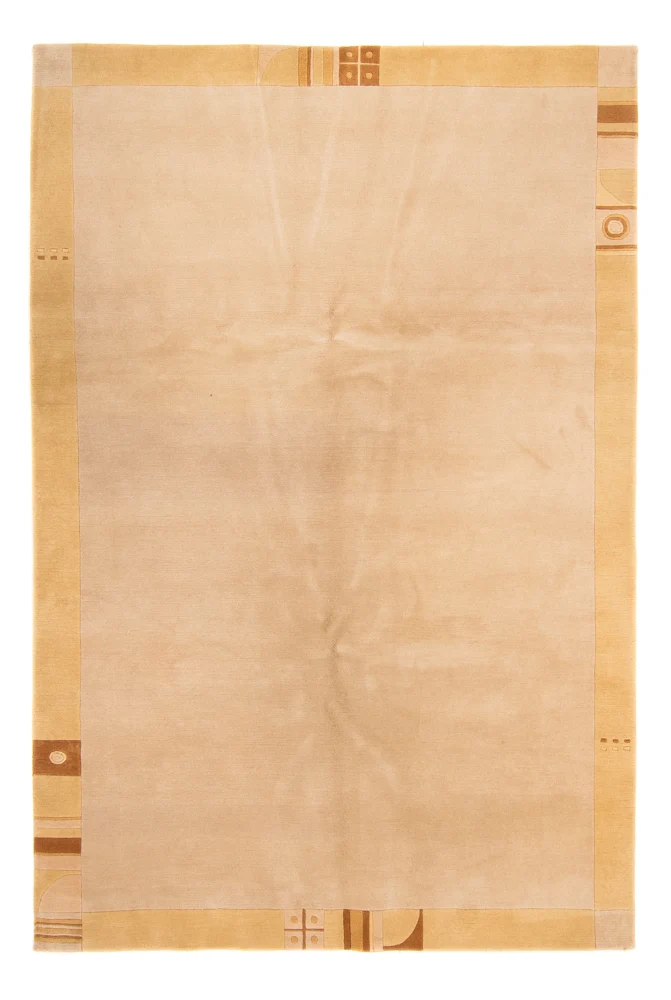 Nepal Teppich 200x300cm - Wollteppich - beige