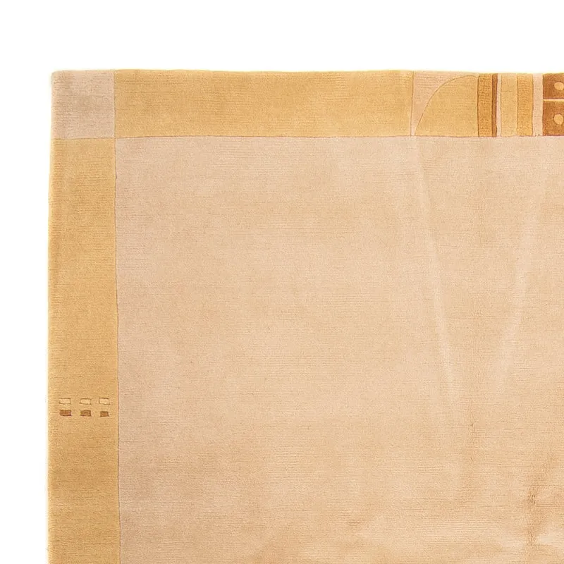 Nepal Teppich 200x300cm - Wollteppich - beige
