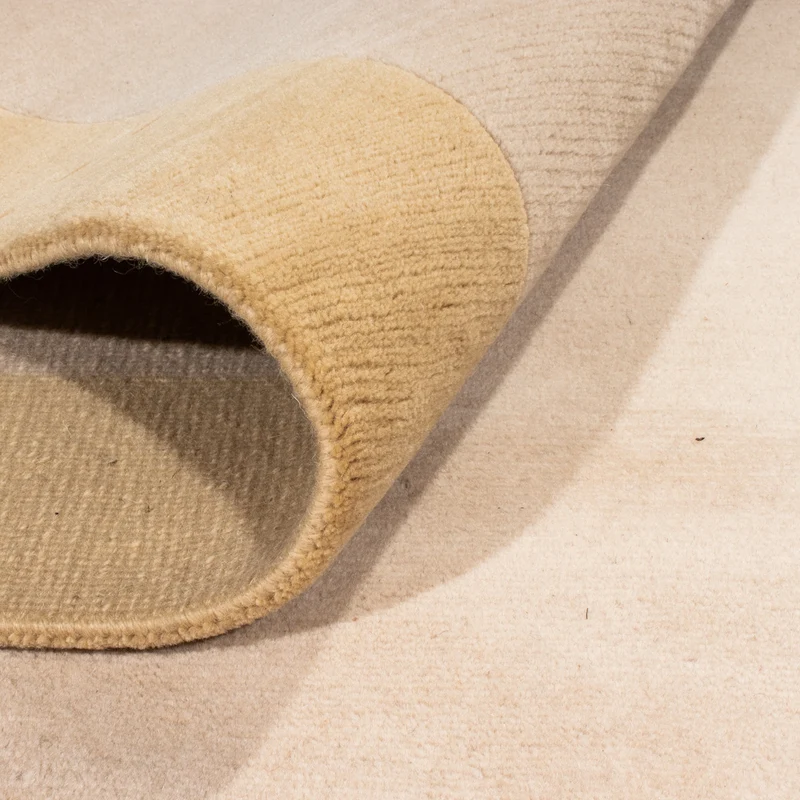 Nepal Teppich 200x300cm - Wollteppich - beige