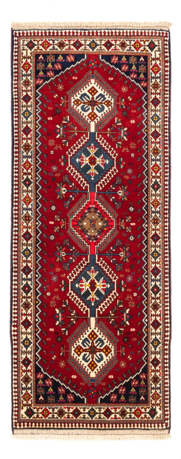 Yalameh Teppich 80x195cm - Perserteppich - rot