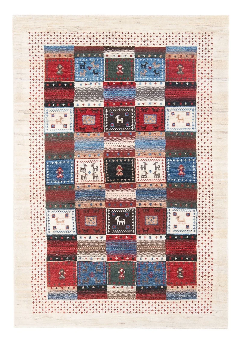 Loribaft Teppich Perser 82x128cm - Orientteppich - mehrfarbig