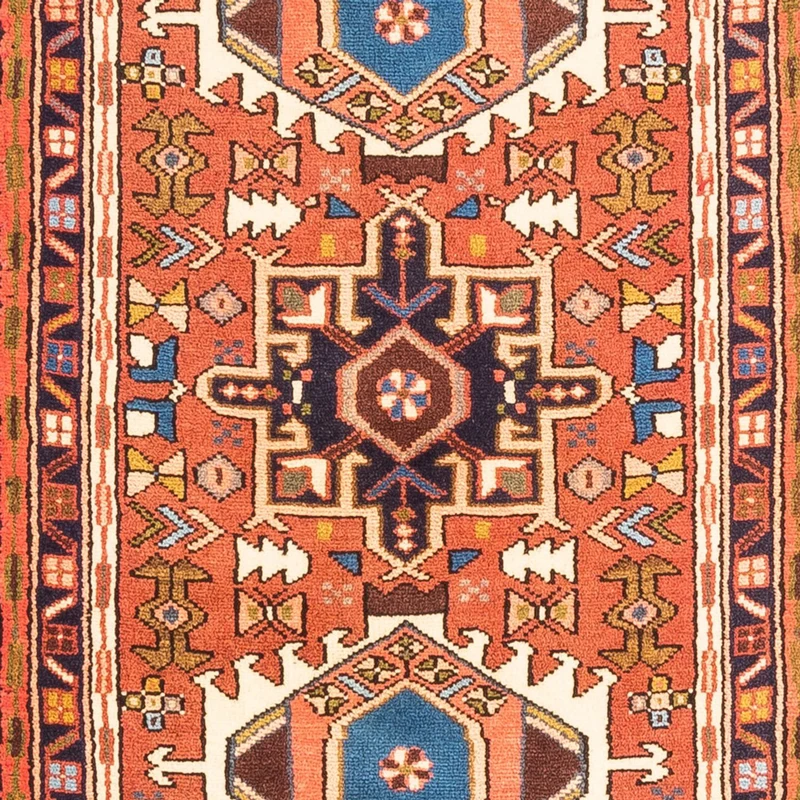 Qaraja Teppich 74x300cm - Perserteppich - rot