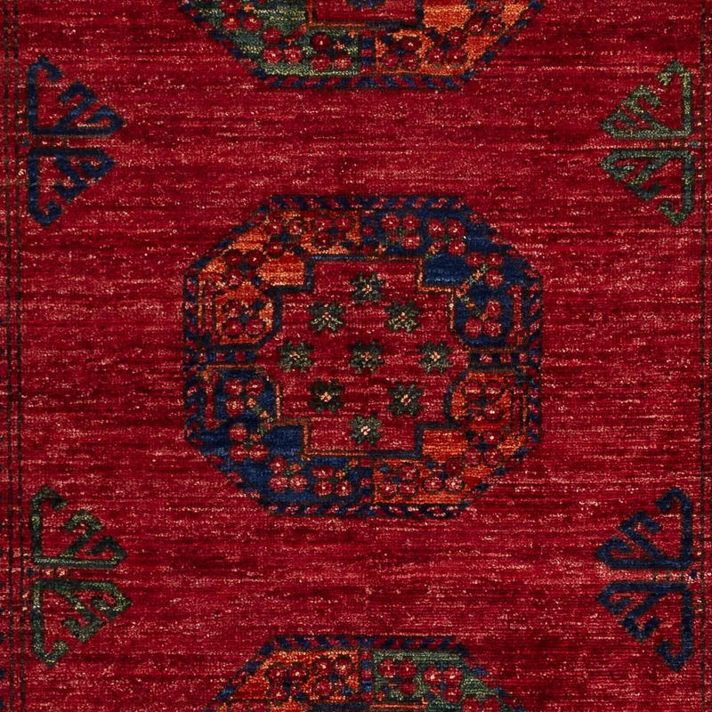 Afghan Teppich 122x182cm - Orientteppich - rot