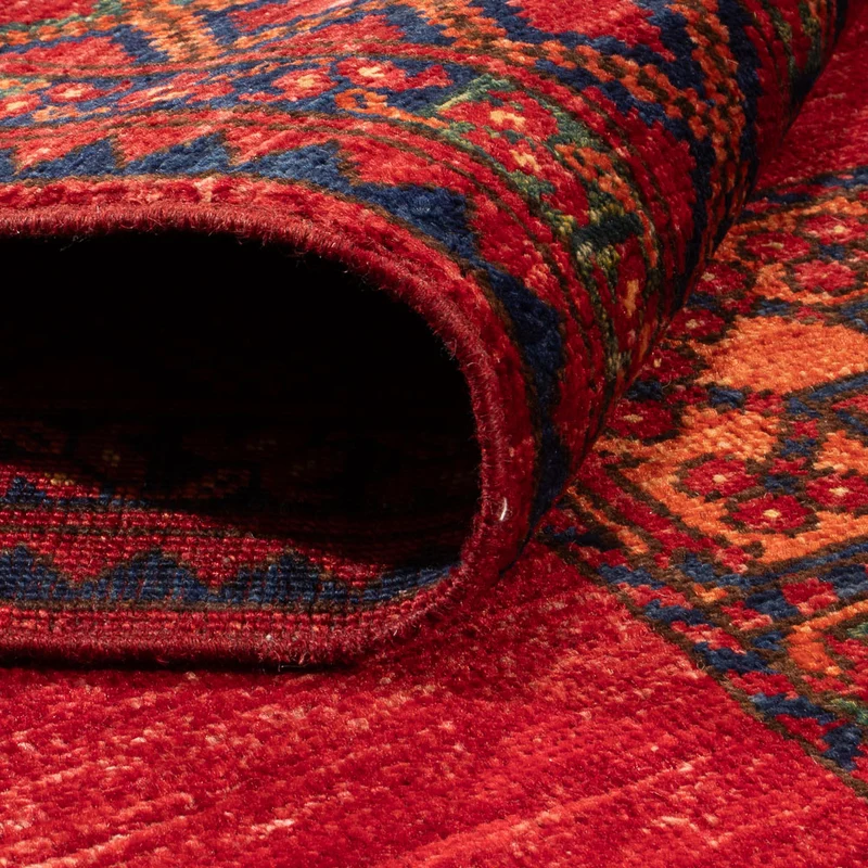Afghan Teppich 122x182cm - Orientteppich - rot