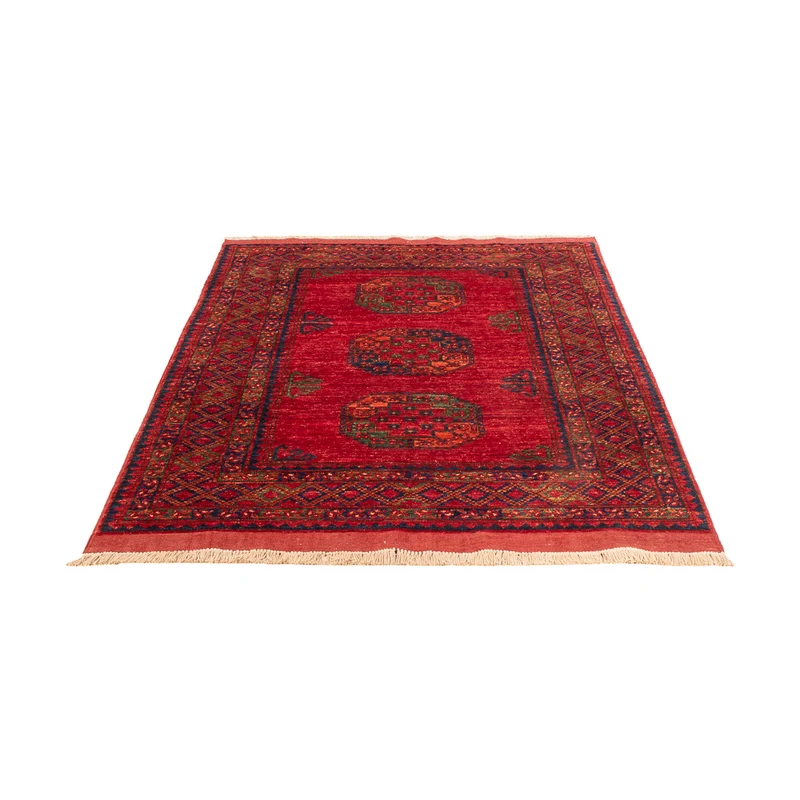 Afghan Teppich 122x182cm - Orientteppich - rot
