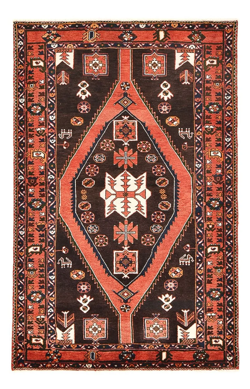 Nahavand Teppich 138x210cm - Perserteppich - mehrfarbig