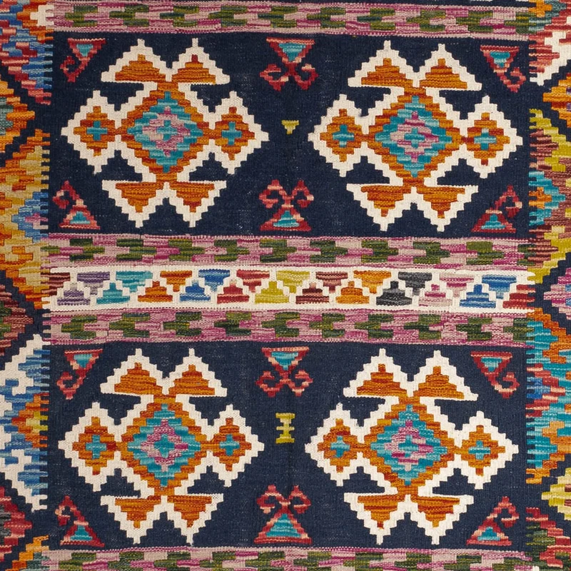 Kelim Maimene Teppich 176x247cm - mehrfarbig