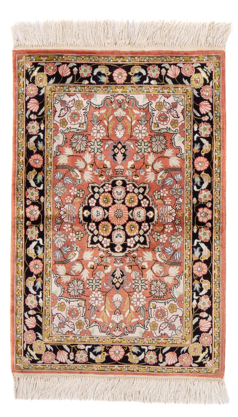 China Seide Teppich 62x93cm - Orientteppich - rot