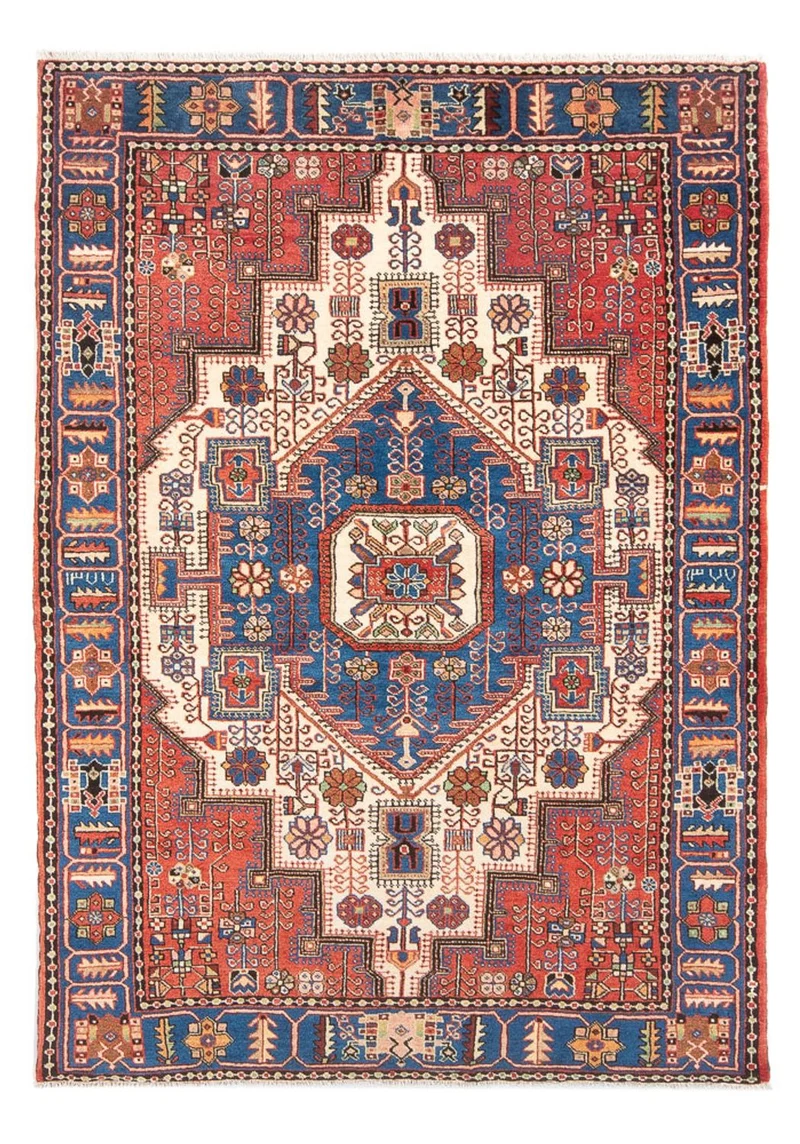 Nahavand Teppich 142x210cm - Perserteppich - blau