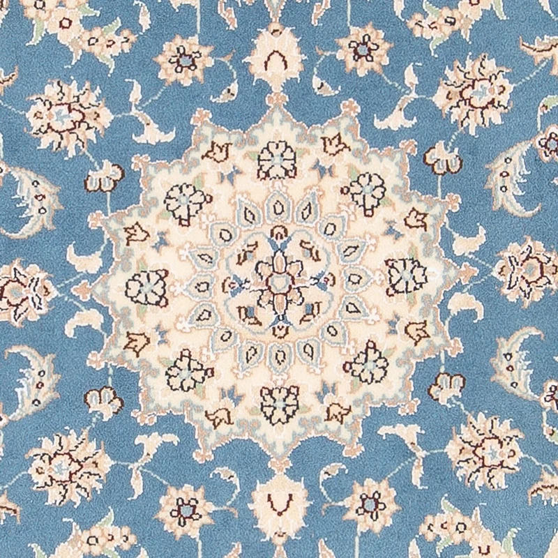 Perserteppich - Nain - Premium - 76 x 138 cm - hellblau