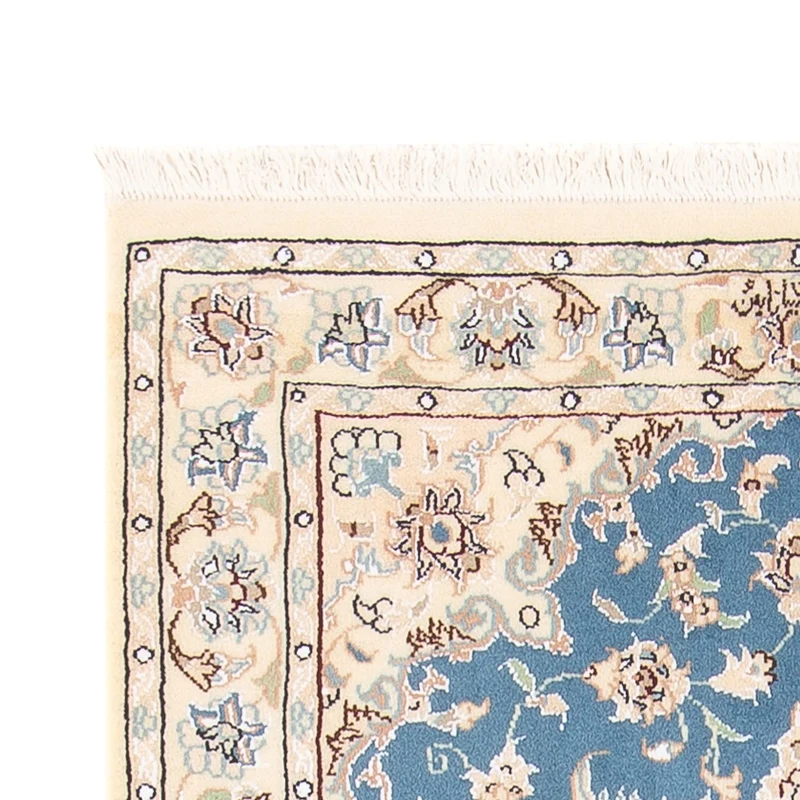 Perserteppich - Nain - Premium - 76 x 138 cm - hellblau
