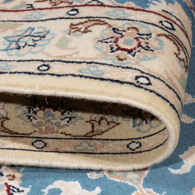 Perserteppich - Nain - Premium - 76 x 138 cm - hellblau