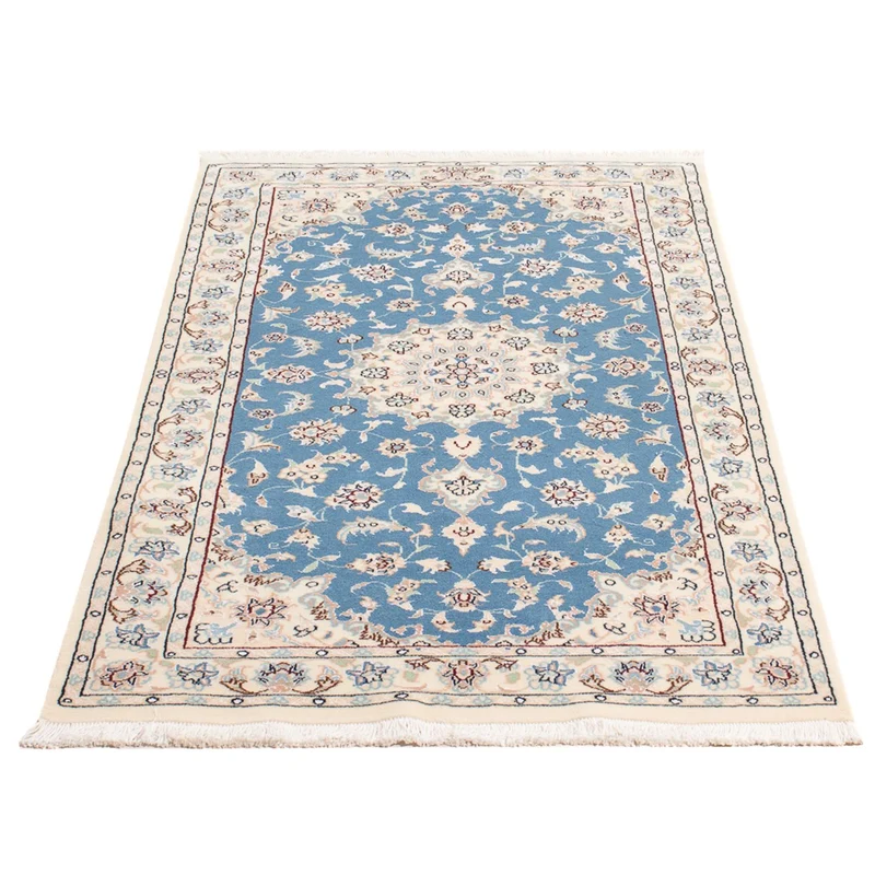 Perserteppich - Nain - Premium - 76 x 138 cm - hellblau