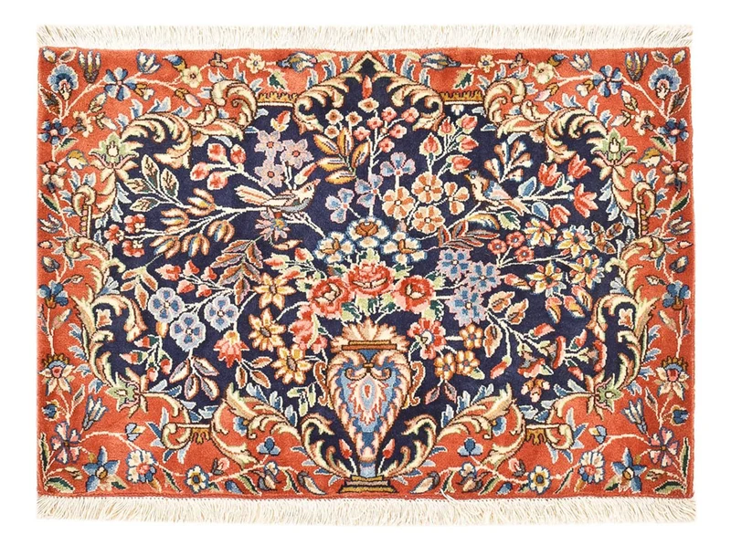 Rafsanjan Teppich 60x90cm - Perserteppich - mehrfarbig