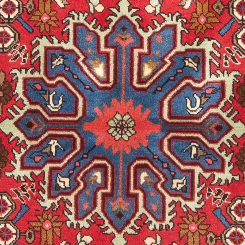Nahavand Teppich 100x140cm - Perserteppich - rot