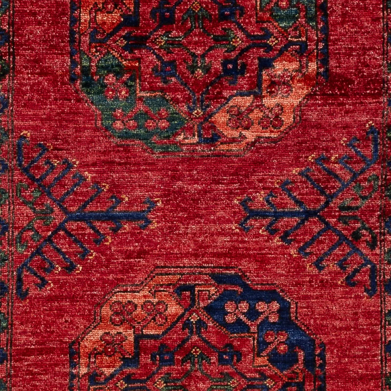 Afghan Teppich 100x150cm - Orientteppich - rot