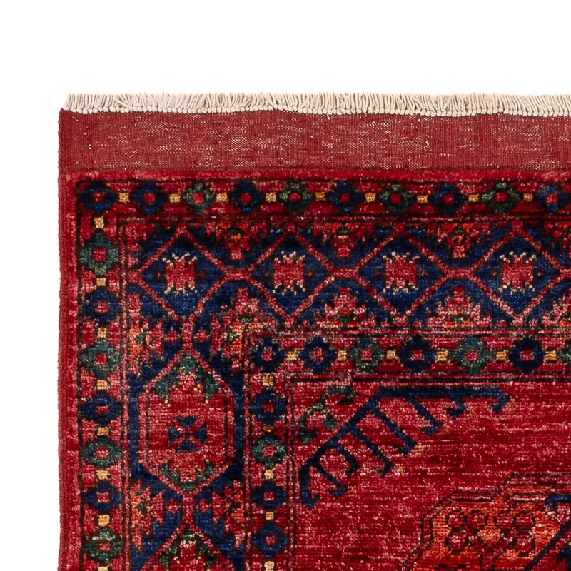 Afghan Teppich 100x150cm - Orientteppich - rot