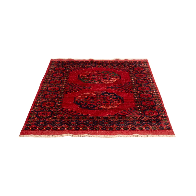 Afghan Teppich 100x150cm - Orientteppich - rot