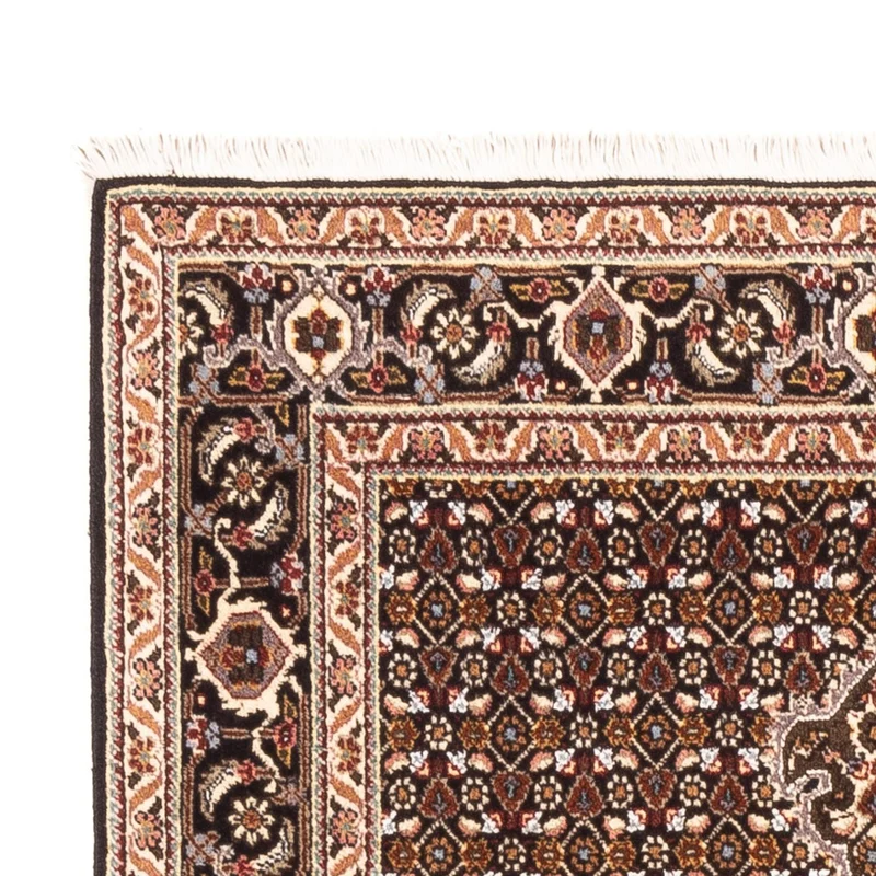 Täbriz - 40 Raj Teppich 102x150cm - Perserteppich - dunkelblau