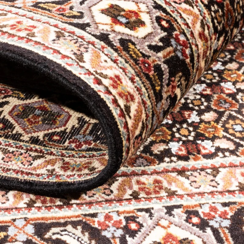 Täbriz - 40 Raj Teppich 102x150cm - Perserteppich - dunkelblau