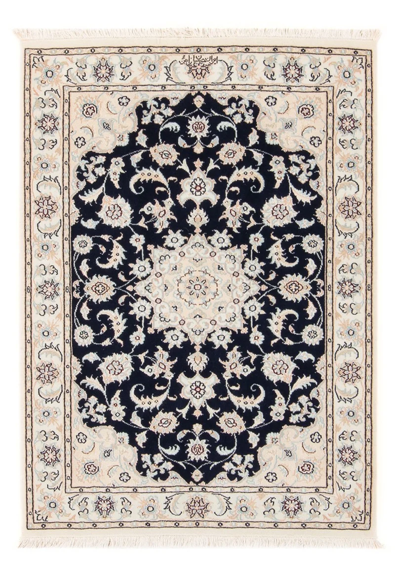 Nain - 6La Teppich 81x120cm - Perserteppich - dunkelblau