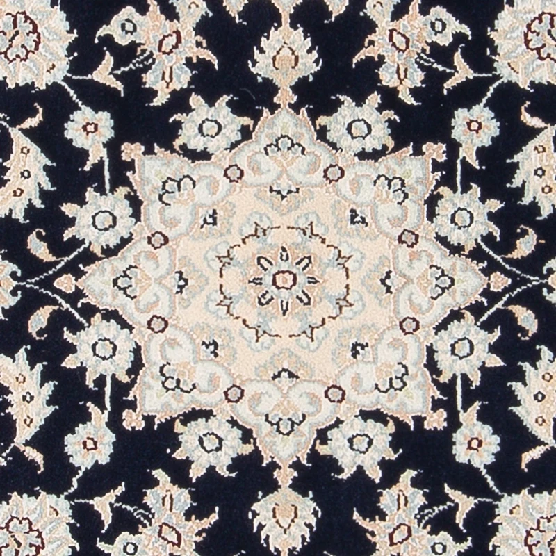 Nain - 6La Teppich 81x120cm - Perserteppich - dunkelblau