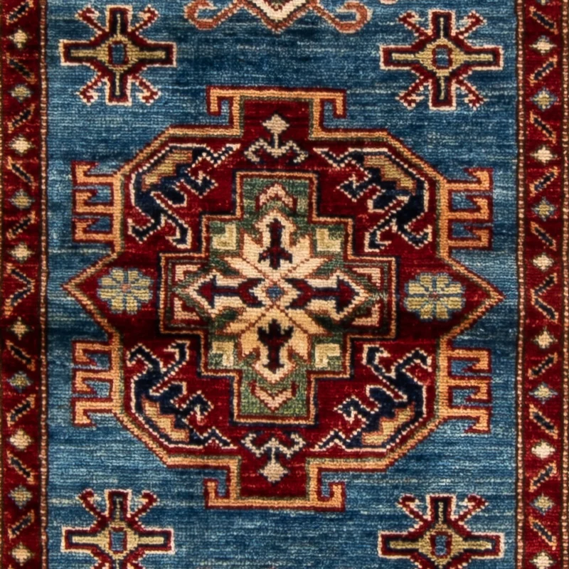 Läufer Ziegler - Kazak - 77 x 216 cm - türkis