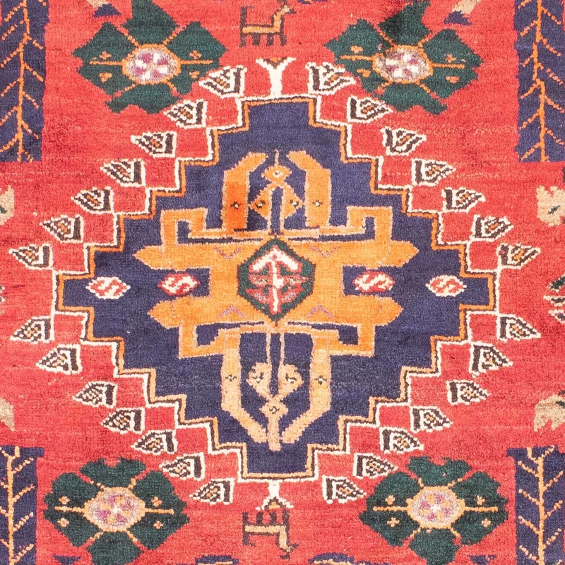 Ghashghai Teppich 110x160cm - Perserteppich - dunkelrot