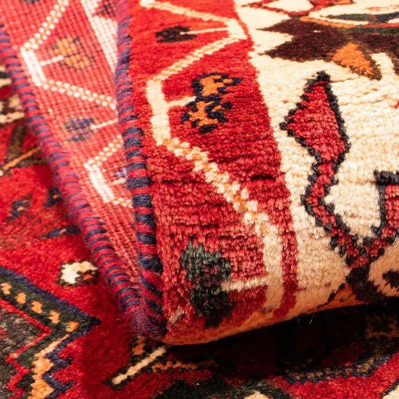 Shiraz Teppich 110x160cm - Perserteppich - dunkelrot