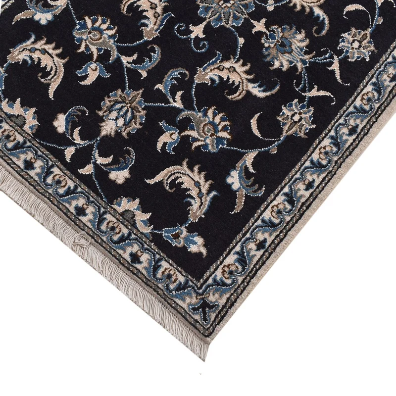 Nain - 12La Teppich 78x292cm - Perserteppich - dunkelblau
