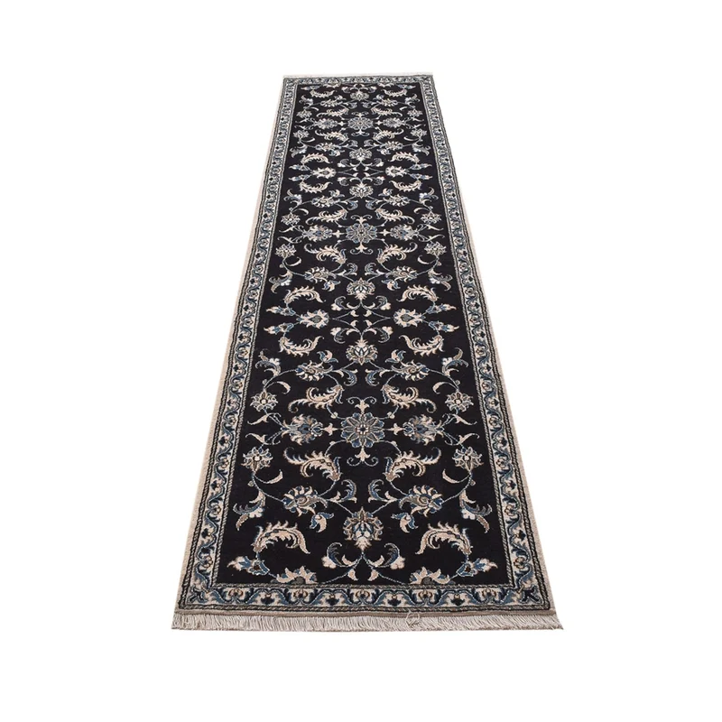 Nain - 12La Teppich 78x292cm - Perserteppich - dunkelblau