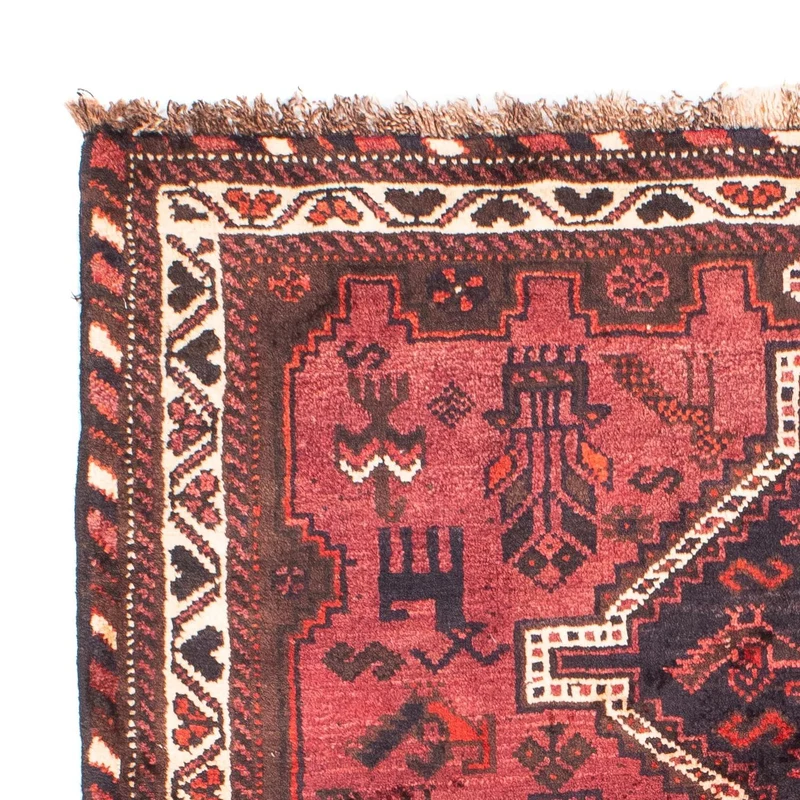 Shiraz Teppich 112x160cm - Perserteppich - rot